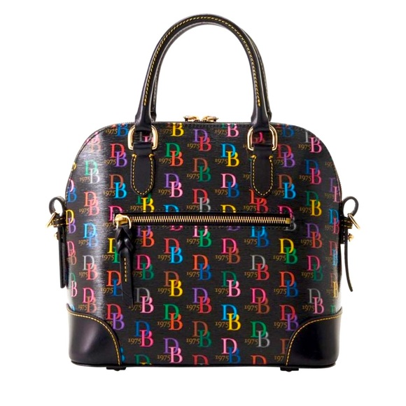 🦋Dooney & Bourke DB75 Multi Domed Satchel - Black ✨️🦋